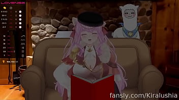 Preview 3 of Attf Aslem - Lewdtuber reading a nsfw fan fiction in streaming but the viewers disturb her operating her toy