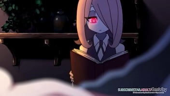 Preview 2 of Bratty Sis Hd - Little Witch Academia - Akko es una zorra que le gusta follar y tener leche en su vagina