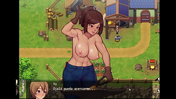 Preview 1 of Robert Sandberg Cock - [Hentai Game] Daily life of my conuntryside -Espa&ntilde_ol- (parte 6) Masaje a la tia y la directora se masturba en su oficina