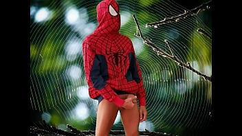 Preview 1 of Ai Kecik - Spiderman web cumming