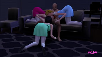 Preview 2 of Xsvideo Seks - The Powerpuff Girls getting fucked by a gigantic guy