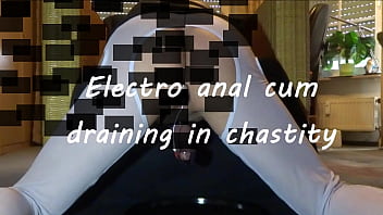 Preview 1 of Sex Workers Sex - Electro anal cum draining in chastity