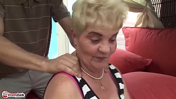 Preview 1 of Glory Horn - 74 years old granny hairy cunt rough stretched
