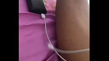 Preview 1 of Round Buttocks - My step sister charged my dick with her power bank and gave me a hot blowjob