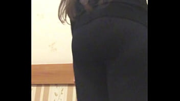 Preview 1 of Iran Incest - Brunette undressed and showed Dirty Panties in pussy discharge