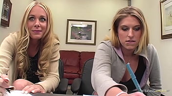 Preview 1 of Full Belu - To become secretaries Hope and Meliah need to get in a threesome with their boss
