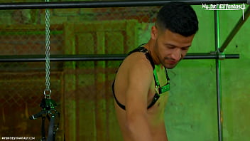 Preview 3 of Baby Boy Xxx Video - Latin tied up slut falls for master with a sexy beard and big cock