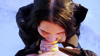 Preview 4 of Xxxlesbo Moviehd - Picked up a whore and forced to suck on the street and cum on face and chest