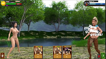 Preview 4 of Gaya Solo - Lust Hunter [ FUTA HENTAI game ] Ep.2 FUTANARI rimjob and LESBIAN SCISSORING !