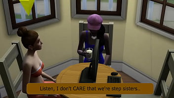Preview 1 of Sex Show Sexy - Black Futa Gets Sucked Off By Her White Step Sister