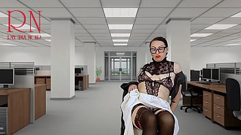 Preview 4 of Mamis Xxx Enanitas Porno - Naked secretary seduces her boss,  shows her pussy,  tits and cunt.