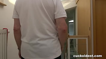Preview 2 of Mom Helps Her Son Cums - Amateur Senior eats Cum off Wife