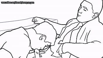 Preview 3 of Rocco Banged - Black And white animated gay porn part 1