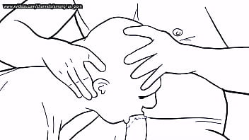 Preview 4 of Rocco Banged - Black And white animated gay porn part 1