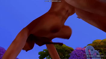 Preview 3 of Christine Jacca - My Girlfriend Sunbathes Topless,  Her Tits Make Me Very Horny - Sexual Hot Animations