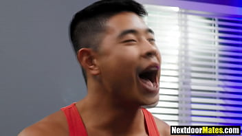 Preview 2 of Sierra Wien - Asian jock fucked by big cock friend
