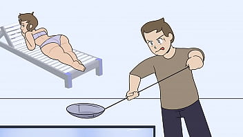 Preview 2 of Garden Party - CHORE DAY 2 ANIMATED SEX STEP MOM