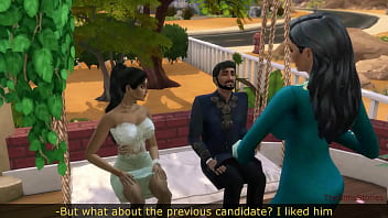 Preview 1 of Mom Son Yahoo Anal - Indian girl has to try out her new husband while parents are watching and having sex