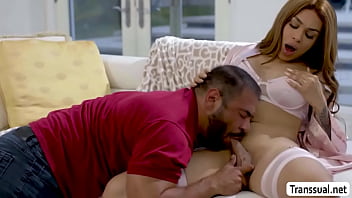 Preview 2 of Arab Girl Fuckshop Liftter - Horny cheater rimjob and analed TS mistress in valentines day