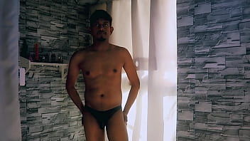 Preview 3 of Making Love Very Hot And Horny - Black Men&#039_s Thong Try On Haul With Big Dick Don