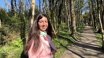 Preview 1 of Xxxx Anal Hot - A walk through the forest ended with a fuck of a sexy guide girl
