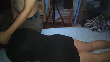 Preview 1 of Sadw Swanson - la hermanada de mi novia Me la chupa y cogemos de perrito con su vestido negro al anochecer bien rico
