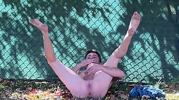 Preview 1 of Animal Fucks Ass - ME BEING NAUGHTY IN THE BACK YARD