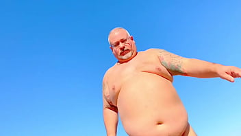 Preview 4 of Live Old Man Sex - Giant FAT MAN STOMPS OVER YOU