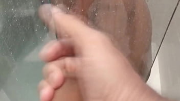 Preview 3 of Celebrity Milfs - The deal with my wife was only to play with no condoms  with boy at shower in bathroom but... REAL HOMEMADE CUCKOLD FILMS THREESOME Karina and Lucas