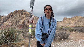 Preview 1 of Sex Xxx Brazzer Tuition Classes - Lost Hitchhiker Asian Babe Gives Blowjob As Payment for Ride