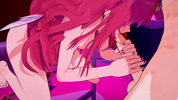 Preview 2 of Japan Dirty Moms - Hololive Hentai - Horny IRYS fucking and blowjob - 3d anime sex