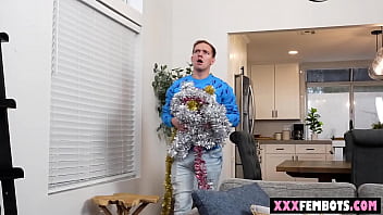 Preview 1 of Desi Xvdio - Step-mom bought step-son blonde android to fuck for christmas