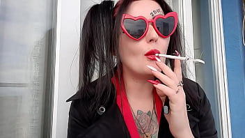 Preview 1 of Salman Wwwxxx - Sexy smoking fetish from Dominatrix Nika.