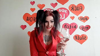 Preview 1 of Brutal Teach - Happy Valentine&#039_s Day! Dominatrix Nika congratulates you and gives you a present.