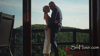 Preview 1 of Bi Maniac Sex Tour - Double Penetrated By The Best Man &amp_ Husband In Her Wedding Dress
