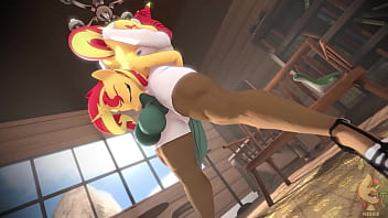 Preview 4 of Garden Toilet - Futa Quartz Facefucks Sunset Shimmer by realvinyl