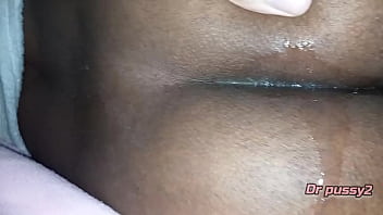 Preview 4 of Virgin Fuok - DR PUSSY2 - Ebony casada fica com o cu cheio de s&eacute_men para o corno ver