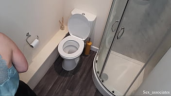 Preview 1 of Small Boys Fucks Aletta Ocean - Quickie sex with a bored girl in the toilet at a home party