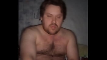 Preview 4 of Dress Gagged - Gay man sat down on the couch to masturbate!
