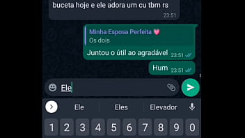 Preview 3 of Gangbang Sex - Contei todos os detalhes de como meu amante meteu no meu cu para meu corno,  fiz ele gozar num boquete