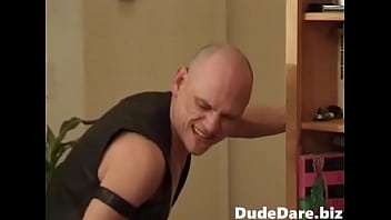 Preview 4 of Sexx Animsl - Bald stud riding BF&#039_s humongous pecker