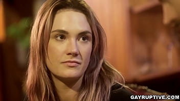 Preview 3 of Klassickaya Sekis - Alpha Wolfe has sex with his male lover Isaac X. Siri Dahl finds her husband Alpha Wolf&#039_s secret stash of gay porn,  she&#039_s shocked,  she never thought that he could be gay and having an affair.