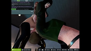 Preview 2 of Sleep Milk Mom - caged femboy gets pounded by fat cocked futanari goth