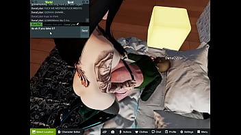 Preview 3 of Sleep Milk Mom - caged femboy gets pounded by fat cocked futanari goth