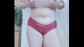 Preview 1 of Eloisa Mandian - Horny Layla as played with her big tits Fingering pussy
