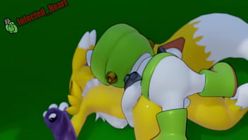 Preview 3 of Lactating And Pissing - Renamon x Kumamon (Sound) (Loop)