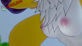 Preview 4 of Lactating And Pissing - Renamon x Kumamon (Sound) (Loop)
