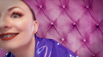 Preview 2 of Vera And Jo Lesbian - ASMR video hot sounding with Arya Grander - blue nitrile gloves fetish close up video