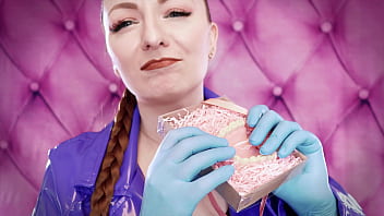 Preview 1 of Machado Xxx - ASMR: double latex gloves video (Arya Grander) sexy close ups - point of view free clip nurse gloves