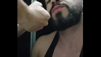 Preview 1 of Longdress Sex - TOMANDO CHUVA DE LEITE NO BANHEIRO DA ACADEMIA